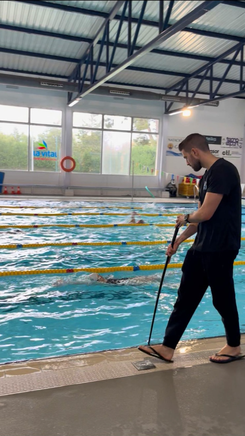 Graba tu técnica de natación